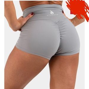 ryderwear scrunch bum shorts in gray